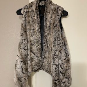 Faix-fur vest